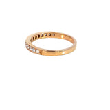 Diamond 1/2 Eternity Band Rose Gold
