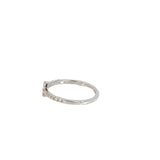 Diamond T Ring in 18ct White Gold