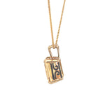 Citrine Pendant- Emerald Cut