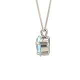 Aquamarine Heart Pendant