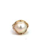 Mabe Pearl Ring in 18ct Yellow Gold