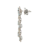 Aquamarine Diamond Drop Earrings