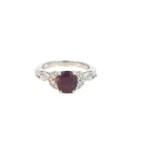 Pigeon Blood Ruby Diamond Ring