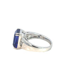 Tanzanite Diamond Ring 18ct White Gold