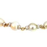 Bunda Golden South Sea Pearl Diamond Bracelet