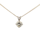 Natural Diamond Solitaire Pendant