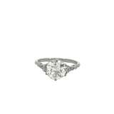 Old European Cut Solitaire Diamond Ring- 2.96ct