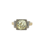 Bespoke Fancy Yellow Diamond Solitaire Ring - 3.62ct