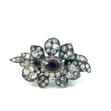 Antique Pink Tourmaline Diamond Dress Ring