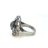 Antique Pink Tourmaline Diamond Dress Ring