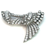 Handmade Art Deco Diamond Brooch