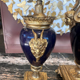 Antique French Ormolu Clock with Garnitures