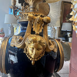 Antique French Ormolu Clock with Garnitures