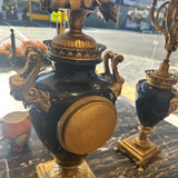 Antique French Ormolu Clock with Garnitures