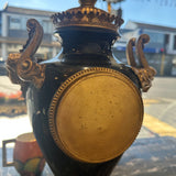 Antique French Ormolu Clock with Garnitures