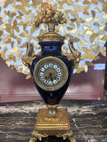Antique French Ormolu Clock with Garnitures