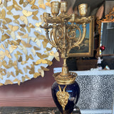 Antique French Ormolu Clock with Garnitures
