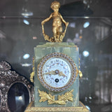 French Marble Mantel Clock - Small