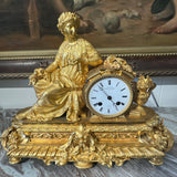 Antique French Clock - Greek Goddess Ceres