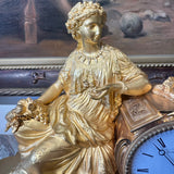 Antique French Clock - Greek Goddess Ceres