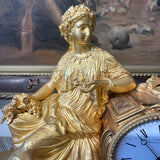 Antique French Clock - Greek Goddess Ceres