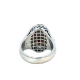 Diamond Opal Ring set in 18ct  White Gold