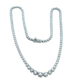 Diamond Riviera Necklace in 18ct White Gold - 5.0 carats