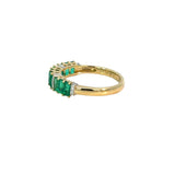 Baguette Emerald Diamond Band