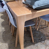 Blonde Oak Oblong Dining Table - Long