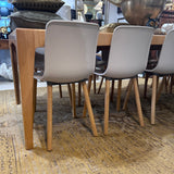 Blonde Oak Oblong Dining Table - Long