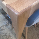 Blonde Oak Oblong Dining Table - Long