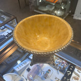 Silver Edged Resin Bowl on Pedestal