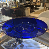 Large Art Glass Bowl - Cobalt Blue