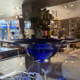Large Art Glass Bowl - Cobalt Blue