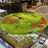 Large Art Glass Bowl - Green