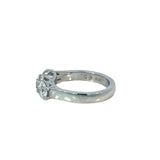 Three Stone Diamond Ring in Platinum