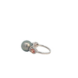 Tahitian Pearl Diamond and Sapphire Ring