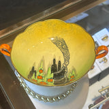 Vintage Carlton Ware Art Deco Lustre Bowl with Handles - Spangled Tree