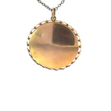 Gold Round Pendant