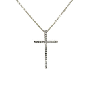 Fine Diamond Cross Pendant