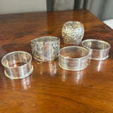 Sterling Silver Napkin Ring - Engraved 1934