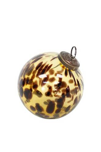 Tortoiseshell Glass Bauble 10cm