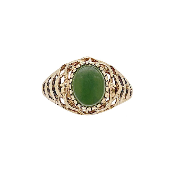 Oval Greenstone Pounamu Ring