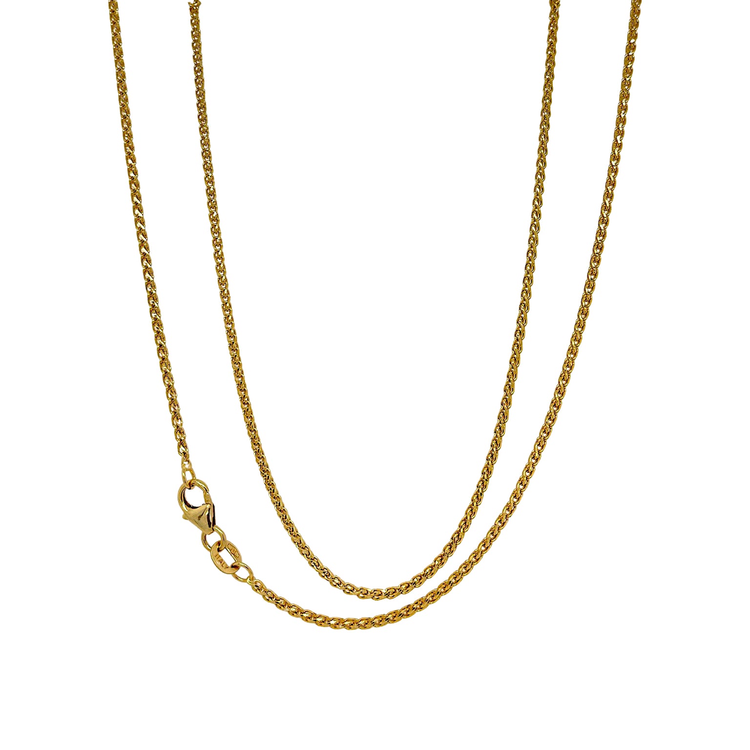 Buy 24K Gold Foxtail Chains 4x2mmchain for Necklace Online in India - Etsy