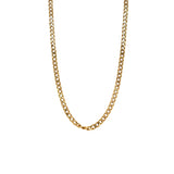 Square Flat Curb Link Necklace