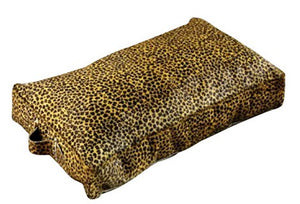 Leopard Print Leather Pillow