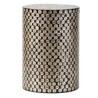 Black and Silver Accent Stool