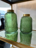 Green Glass Vase Medium
