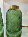 Green Glass Vase Medium