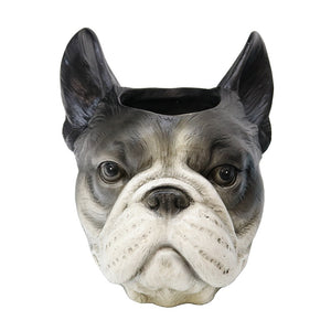 French Bulldog Vase